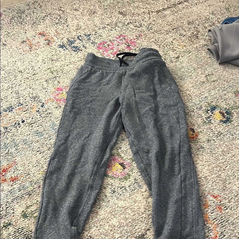 Lululemon Athletica Gray Track Pants with Tapered Fit
